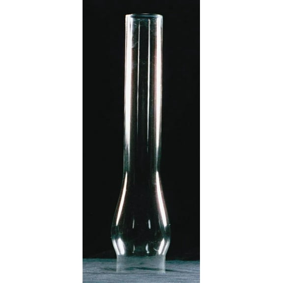 Clear Glass Lamp Chimney, Replacement Hurricane Globe Measures 2 5/8 Inch Diameter Base x 14 Inches High for Oil or Kerosene Lanterns
