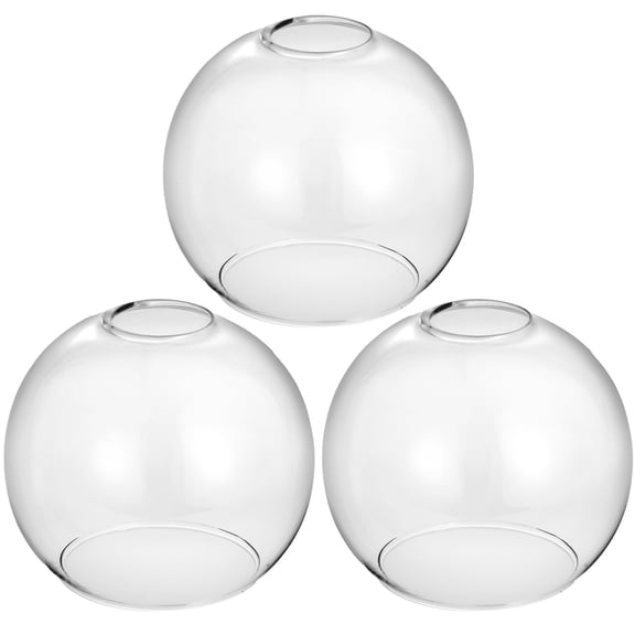 Clear Glass Lamp Shade 3 Pack, Replacement for Pendant Lights Chandeliers Wall Sconces Vanity Ceiling Fixtures