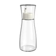 thumbnail image 1 of Clear Glass Mouthwash Dispenser 5.1/8.8OZ - Refillable Bathroom Mouthwash Bottle with Cup Lid - Small Countertop Container for Mouth Wash Storage and Dispensing, 1 of 4