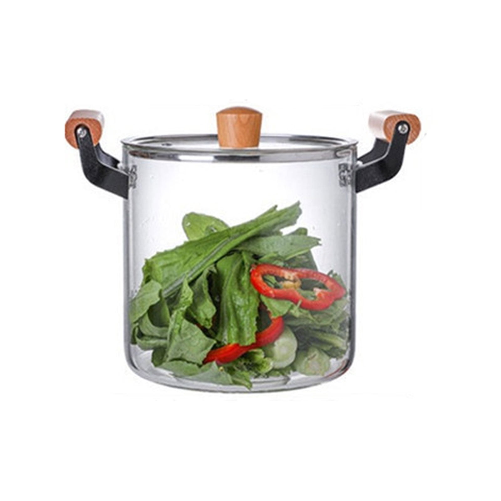 Glass Saucepan With Cover Heat-resistant Glass Stovetop Pot And Pan With Lid For Pasta Noodle, Soup, Milk, Baby Food (64oz/1900ml) U2013 Infinite Globe Goods