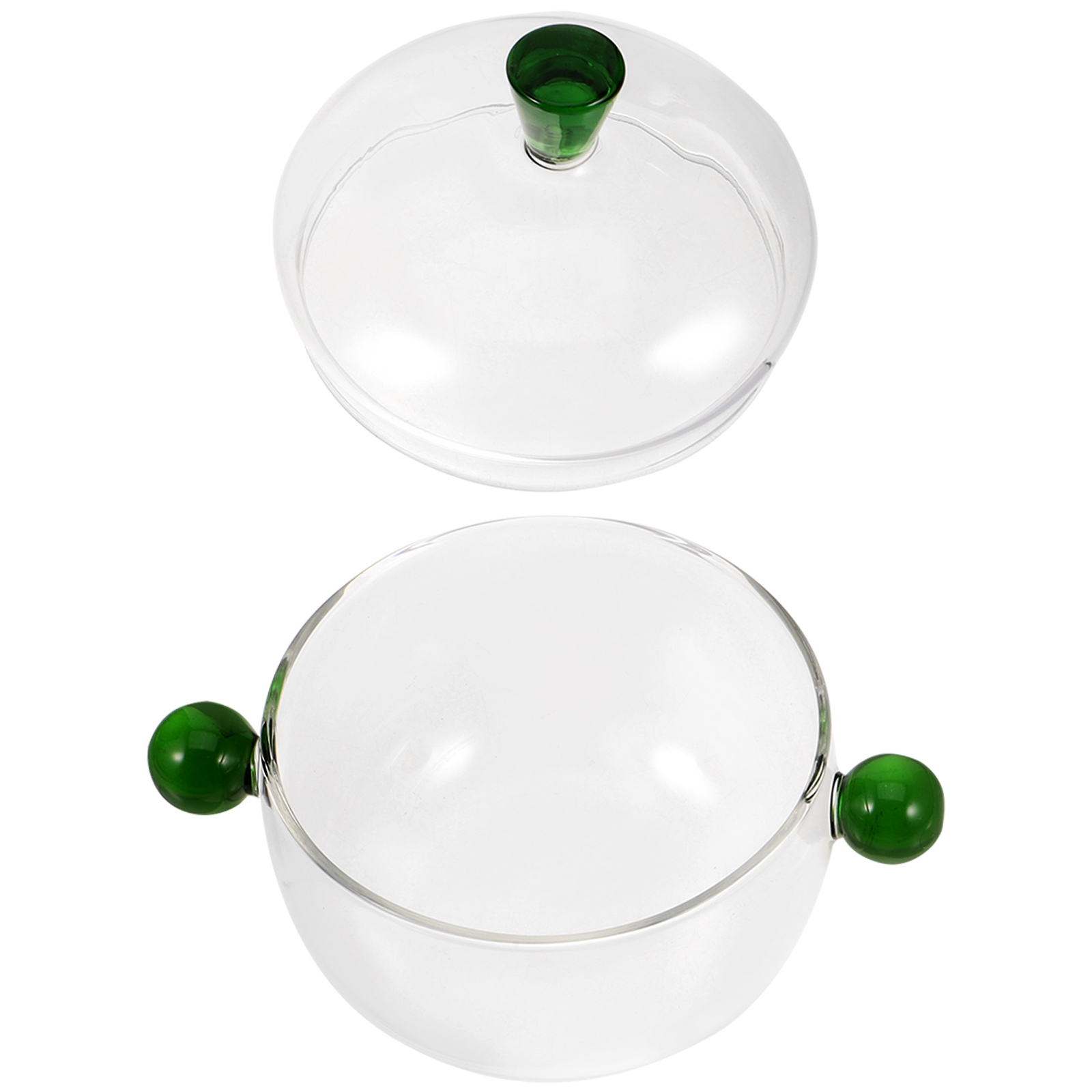 Clear Glass Pot with Lid Stewing Pot Clear Cooking Pot Saucepan Kitchen