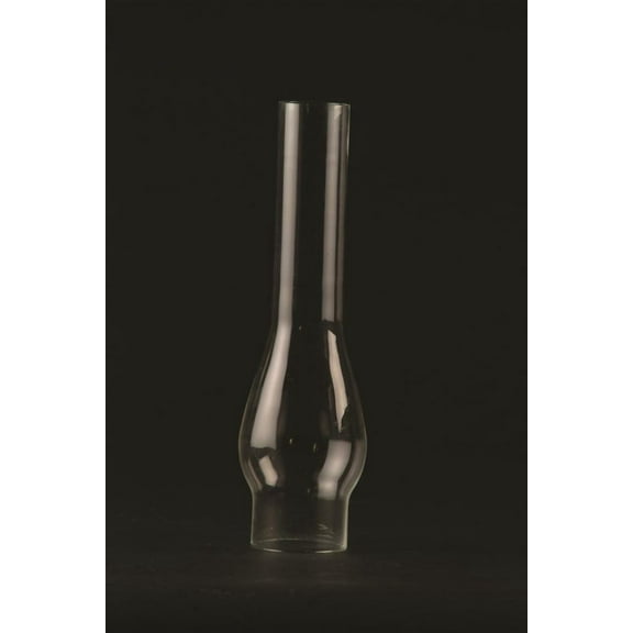 Clear Glass Rayo Lamp Chimney, Replacement Hurricane Globe Measures 2 5/8 Inch Diameter Base x 12 Inches High for Oil or Kerosene Lanterns