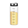 thumbnail image 1 of Clear Glass Spice Shakers with Adjustable Lids, 300ml, Set of 2, Includes Spice Labels, Non-Slip Base, Kitchen Salt Pepper Dispenser, 1 of 3