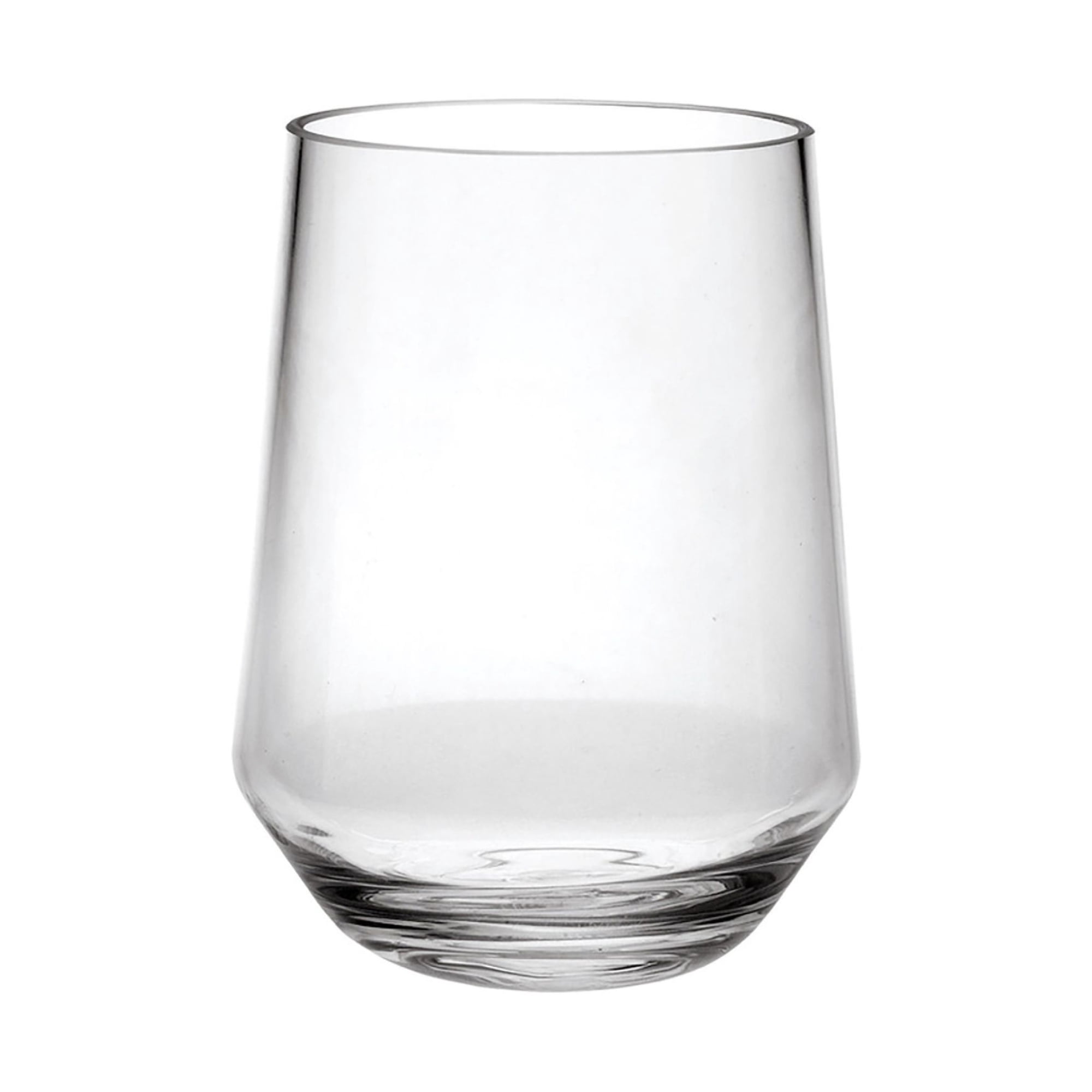 Clear Glass Stemless Wine Glasses Set of 4