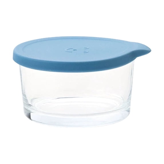 Clear Glass Storage Jar with Airtight Silicone Lid for Kitchen ...