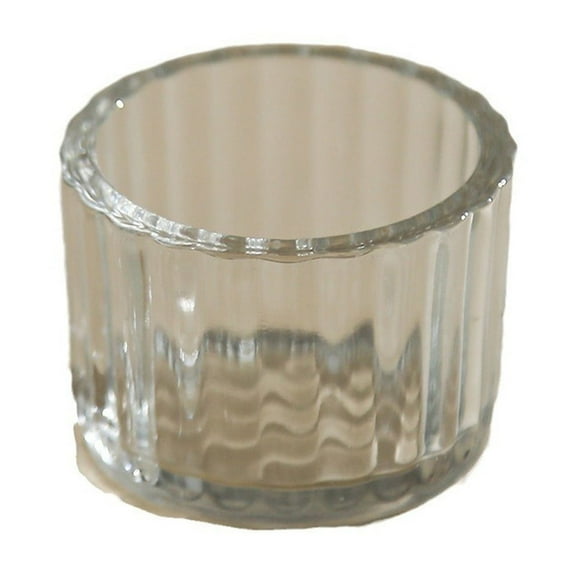 Clear Glass Tealight Candle Holder - Small Votive Cup For Home Decor And Romantic Ambiance
