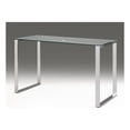 thumbnail image 1 of Clear Glass desk with Chrome Base, 1 of 3