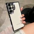 thumbnail image 1 of Clear Glitter Case for Samsung Galaxy S24 Ultra, Cute Luxury Bling Sparkly Diamond Rhinestones with Camera Protector Soft TPU Plating Bumper Slim Transparent Women Girls Case,Black, 1 of 8