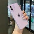 thumbnail image 1 of Clear Glitter Case for iPhone 12,Cute Sparkly Shiny Bling Case for Women Girls,Sparkle Transparent Soft Slim TPU Shockproof Protective Bumper Cover for iPhone 12 6.1 inch-Glitter Purple, 1 of 8