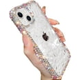 thumbnail image 1 of Clear Glitter Case for iPhone 15 Plus, Cute Luxury Bling Sparkly Shiny Diamond Rhinestones Soft TPU Silicone Bumper Shockproof Protective Case for Women Girls for iPhone 15 Plus 6.7" (Pink), 1 of 4