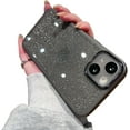 thumbnail image 1 of Clear Glitter Gradient Phone Case, Ultra-Thin Model, Multi-Colour Available, Anti-Friction Suitable for iPhone 15 14 13 12 11 Pro Max Mini XS XR X 7 8 6 SE Phone Case (Black,iPhone 7), 1 of 8