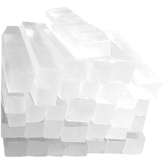 250g Unscented Glycerin Soap Base DIY Handmade Soap Moisturizing Melt and Pour Soap Base for Crafting, Vegetable Glycerin & Coconut Oil, Easy to Cut (Transparent )