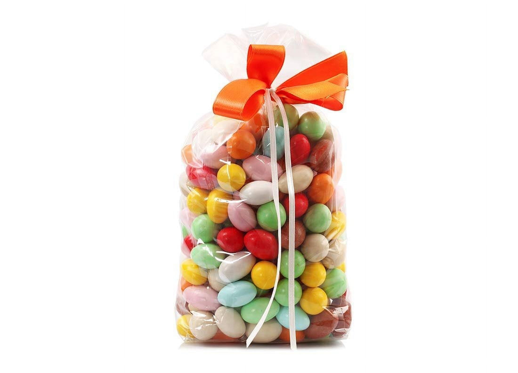 Clear Goodie Bags with Gusseted Sides, 4" x 2" x 8", Pack of 1000 Clear