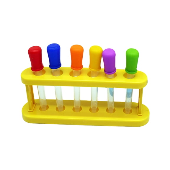 Clear Graduated Tubes Experiment Set Shatterproof ABS Dropper Pipettes with Scales for School Lab Liquid Transfer
