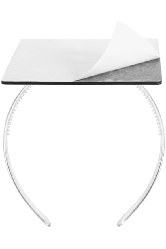 Clear Graduation Cap Headband Insert, Grad Cap Headband for Curly Hair, Grad Hat Hairband Accessories Gifts