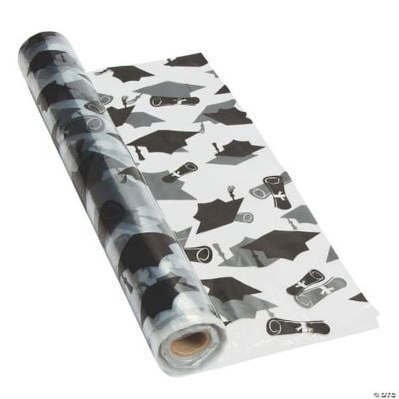 Clear Graduation Tablecloth Roll - Party Supplies - 1 Piece