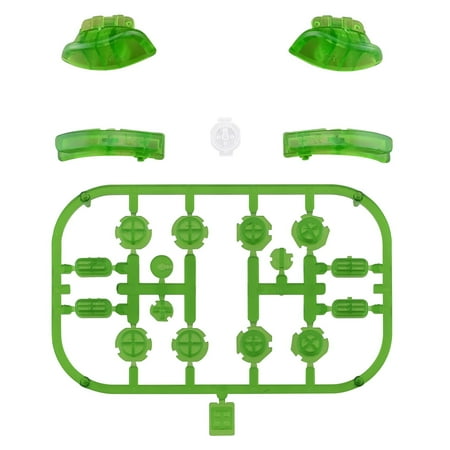 Clear Green ABXY Direction Keys SR SL L R ZR ZL Trigger Buttons w/Tools for Nintendo Switch/OLED