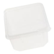 Clear Habitat Feeding Box Container REUSABLE 12x12x7cm