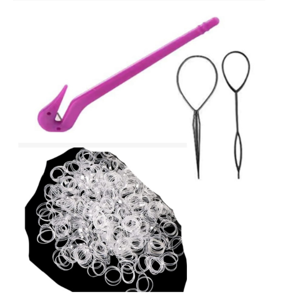 Clear Hair Elastic Bands, 1000 PCS of Mini Hairbands girls, Hair