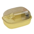 thumbnail image 1 of Clear Hamster Habitat Cage Small Animal Activity Center with Silent Exercise Wheel for Indoor Home Dorm Travel Pet Cage, 1 of 3
