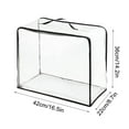 thumbnail image 1 of Clear Handbag Storage Organizer, 20x15 Inch Transparent Dustproof Cover, Visible Protection For Designer Purses, Space-Saving Closet Cabinet Solution, Breathable Fabric Construction (E), 1 of 6