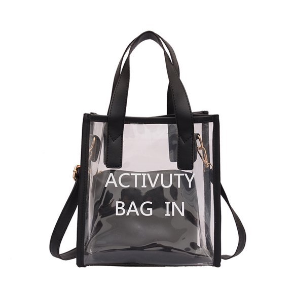 Clear Handlebag Shoulder Bag Candy Bag for Creative Beach Decor With Inne