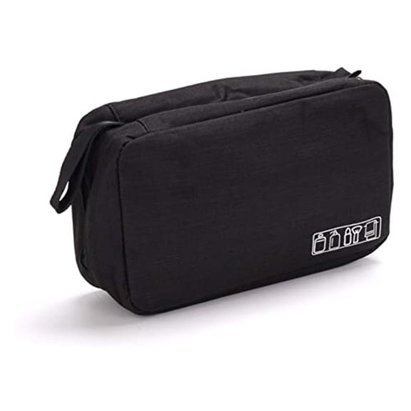 Clear Hanging Toiletry Bag | Travel Cosmetic Organizer Case with Mesh Pockets | Water-Resistant Polyester | Portable Carry On Bag for Toiletries & Makeup | Men & Women Travel Essentials