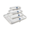 thumbnail image 1 of Clear Hard Makeup Bag Travel Toiletry Case, 4 Sizes S/M/L/XL Zipper PVC Organizer, Waterproof Transparent for Cosmetics, 1 of 6
