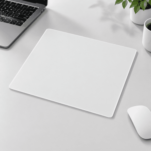Clear Hard Surface Glass Mouse Pad, 11.8L x 9.4W inches, for Gaming and Everyday Use