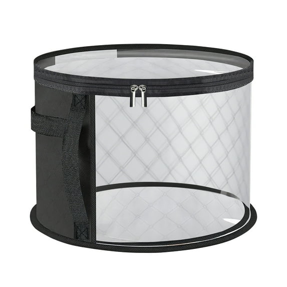 Clear Hat Storage Bag, Hat Organizer for Closet, Wide Brims Hat Case with Carrying Handles