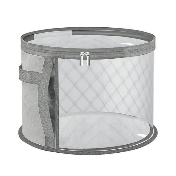 Clear Hat Storage Bag, Hat Organizer for Closet, Wide Brims Hat Case with Carrying Handles