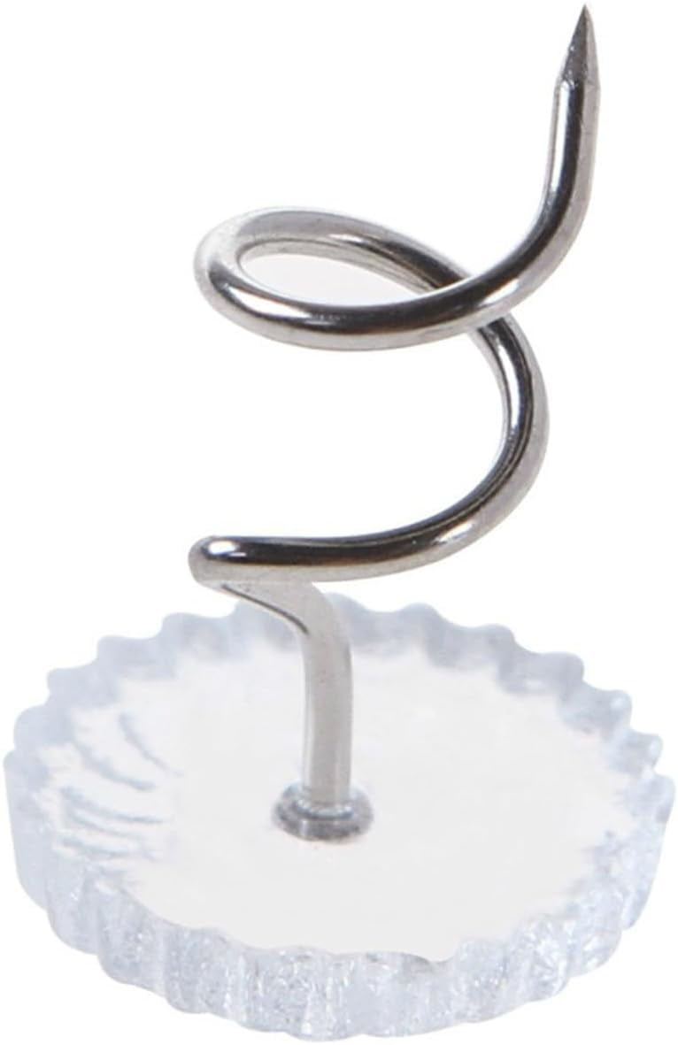 Clear Heads,Plastic decorative needle 100 Pieces Clear Heads Twist Pins Plastic Head Upholstery