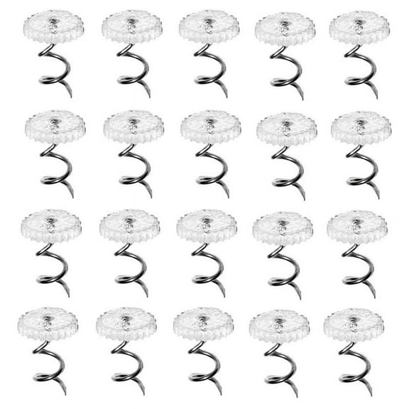 Clear Heads Twist Pins for Upholstery, Slipcovers and Bedskirts,, Set of 100