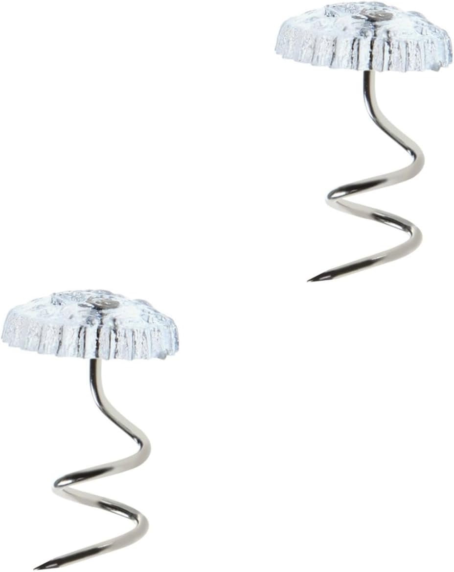 Clear Heads Upholstery Twist Pins Headliner Repair Screws Drapery