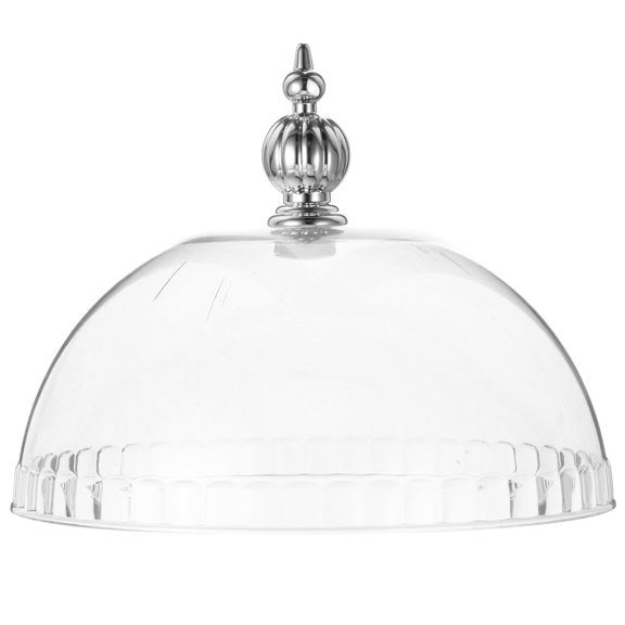 Clear Heat-Resistant Cake Dome Cover 6.69 Inch Reusable Food Lid for Cakes Charcuterie Boards Snack Trays