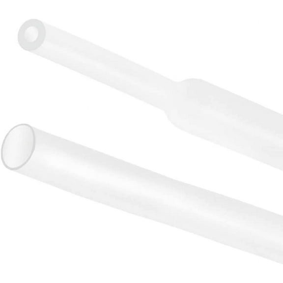 Clear Heat Shrink Tubing 4:1 Adhesive Glue Lined Marine Grade Waterproof Seal Wire Shrink Wrap Tube Dual Wall Insulation (1/4"-12Feet)