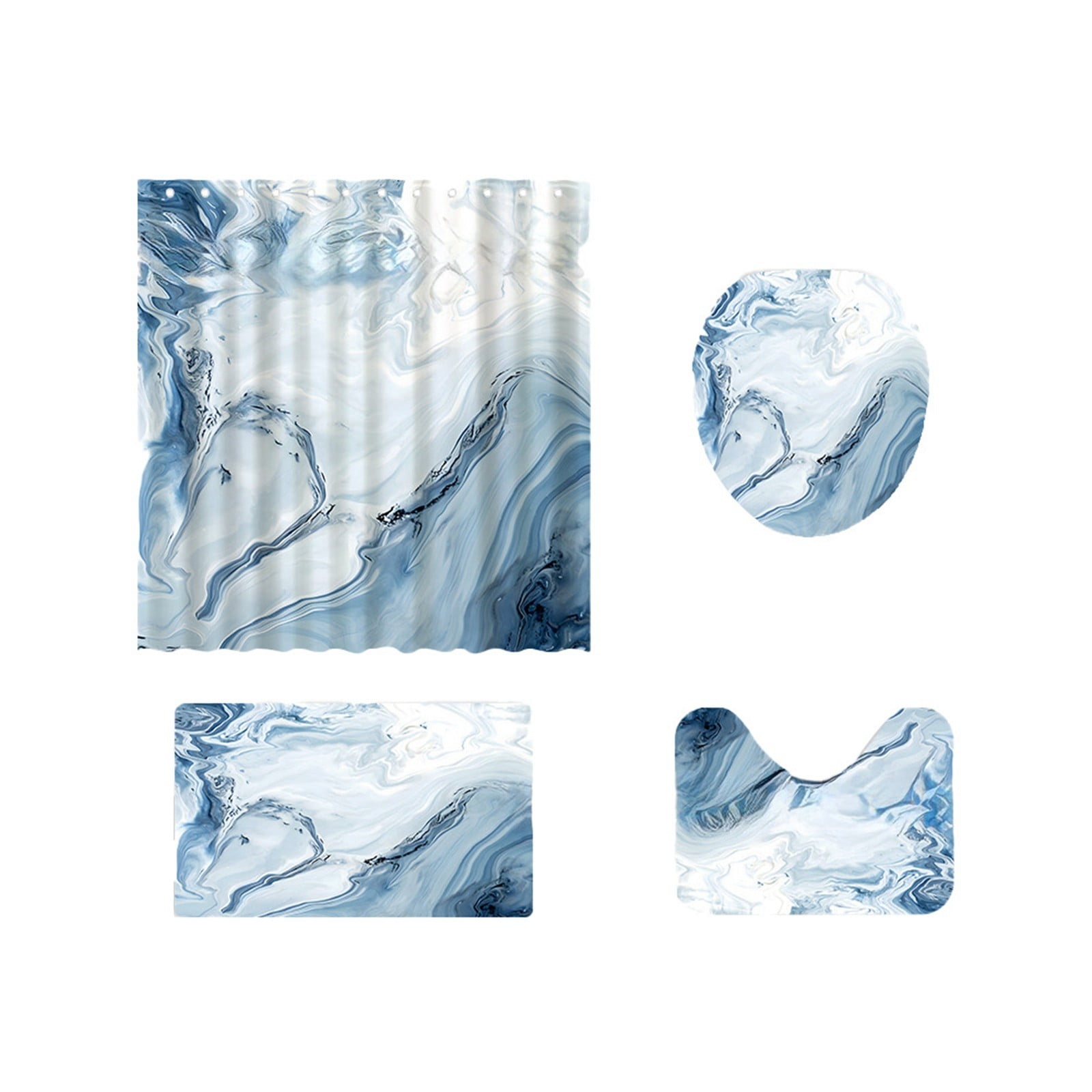 Clear Heavy Duty Shower Curtain Liner with Suction Cups Shower Curtain