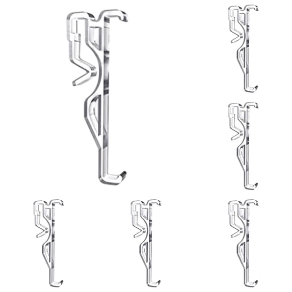 Clear Retyainers Clear Hidden Retainer Holder Clip,2.5x1.05 Inches Plastic Replacement ...