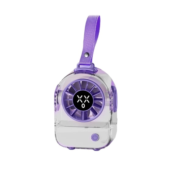 Clear High Airflow Powerful Mini Fan, Dual-use Handheld and Desktop Cooling Fan for Outdoor Travel and Indoor Daily Use