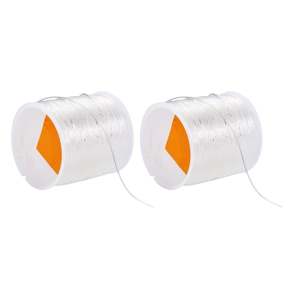 Clear High Elastic TPU Thread Suitable for Jewelry Making Sewing and Crafts 0.5mm or 0.8mm Thickness Options 60m Length