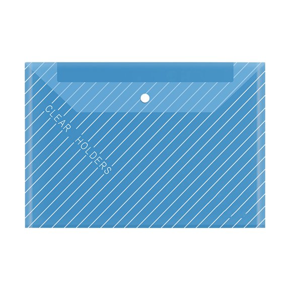Clear Holders Plastic Envelopes with Snap Button Closure, Waterproof Poly Document Folders for Home office Organization, Secure File Storage Bags for Receipts Contracts Photos Crafts