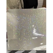 Clear Holographic Cracked Ice Cold Laminating Sheets Self Adhesive 8 1/2 x 11