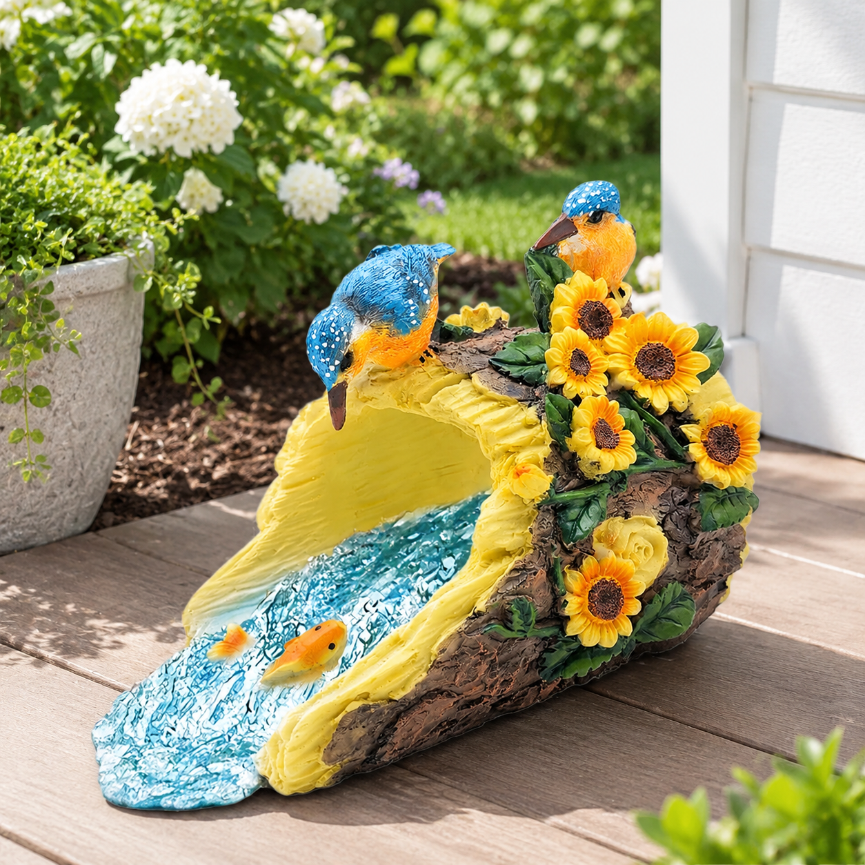 Clear Hummingbird Gutter Downspout Extension Decor Rain Diverter Splash ...