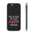 thumbnail image 1 of Clear Hybrid Shockproof Case for Apple iPhone 11 Pro MAX - Pilates Is My Happy Hour Design, 1 of 1
