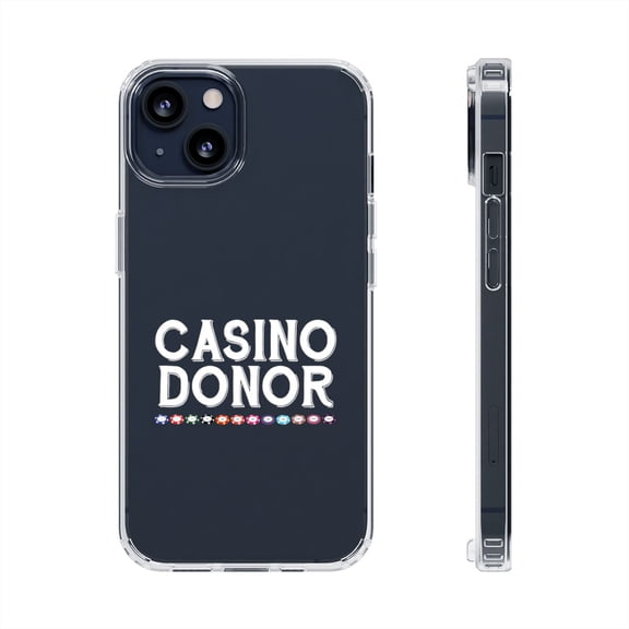 Clear Hybrid Shockproof Case for Apple iPhone 12 MINI - Casino Donor Poker Chips Design