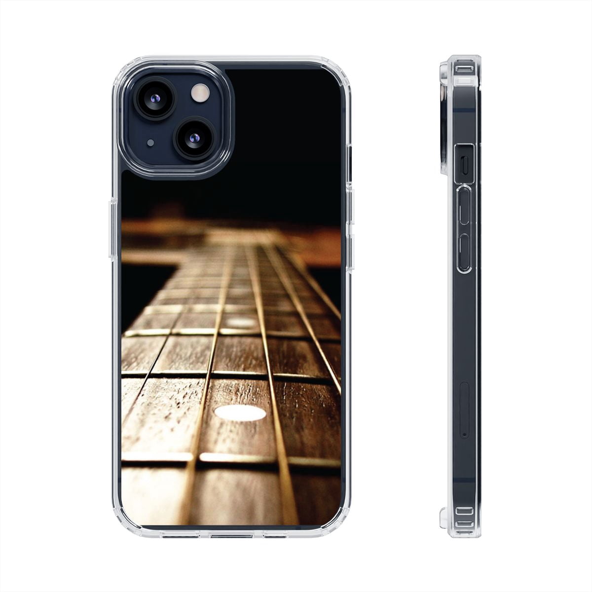 Clear Hybrid Shockproof Case for Apple iPhone 12 MINI - Closeup Guitar ...