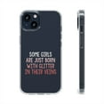thumbnail image 1 of Clear Hybrid Shockproof Case for Apple iPhone 12 MINI - Girls with Glitter in Their Veins, 1 of 1
