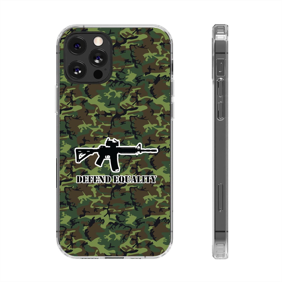 Clear Hybrid Shockproof Case for Apple iPhone 12 PRO - Defend Equality ...