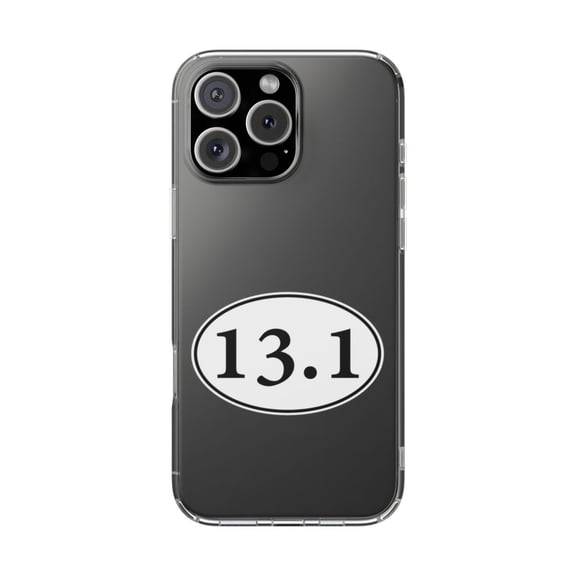 DistinctInk Clear Hybrid Case for Apple iPhone 13 Pro Max (6.7" Screen) - Running - Raised Bezel Screen Guard