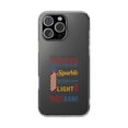 thumbnail image 1 of DistinctInk Clear Hybrid Case for Apple iPhone 13 Pro Max (6.7" Screen) - Live Life Like a Firecracker Design - Lightweight Grip, 1 of 5